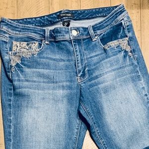 WHITE HOUSE BLACK MARKET Boot Leg Jeans